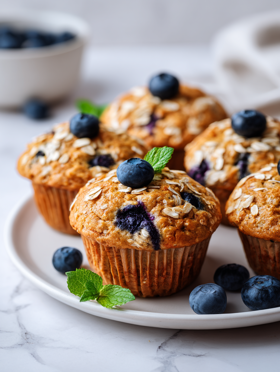 Blueberry Oat Muffins Recipe