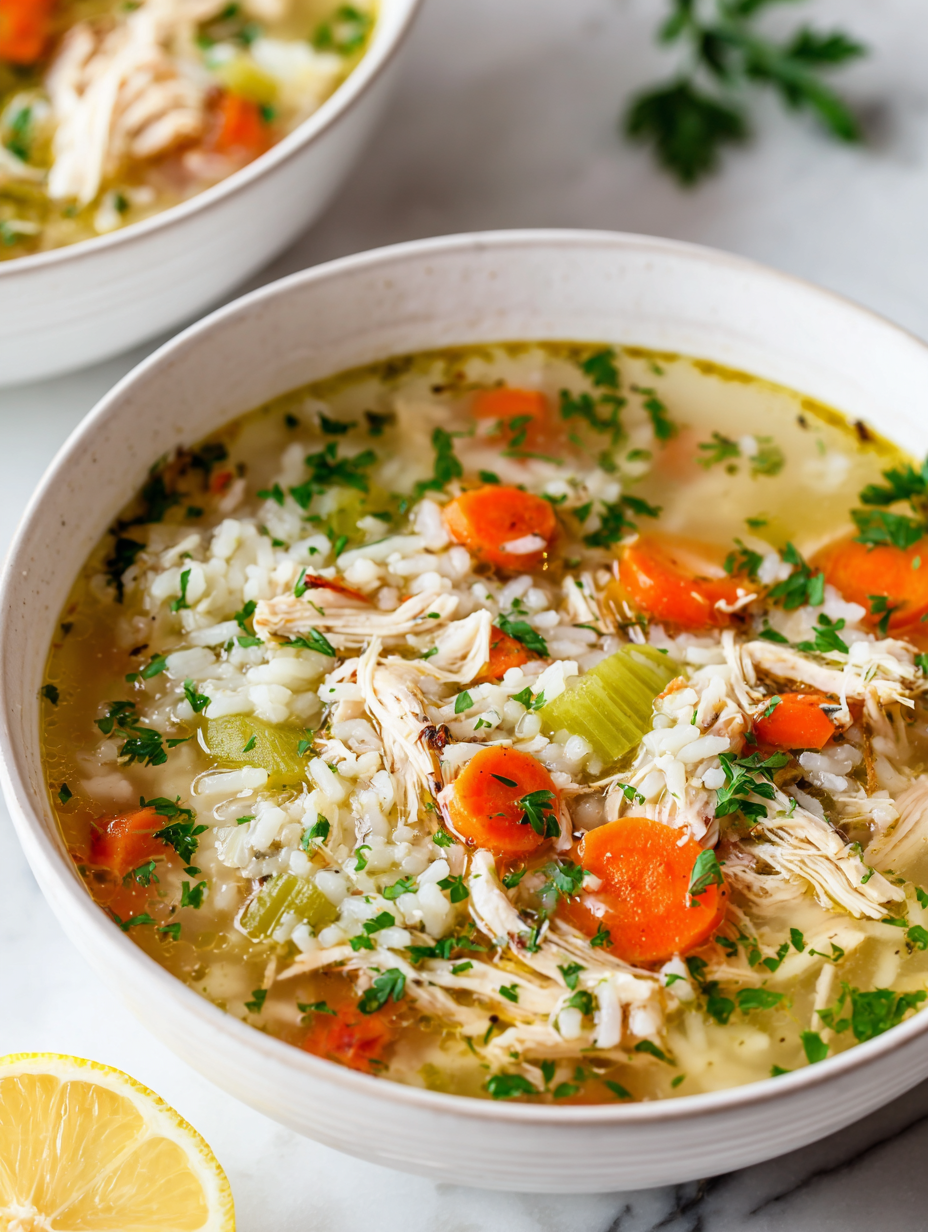 Crockpot Chicken And Rice Soup Recipe