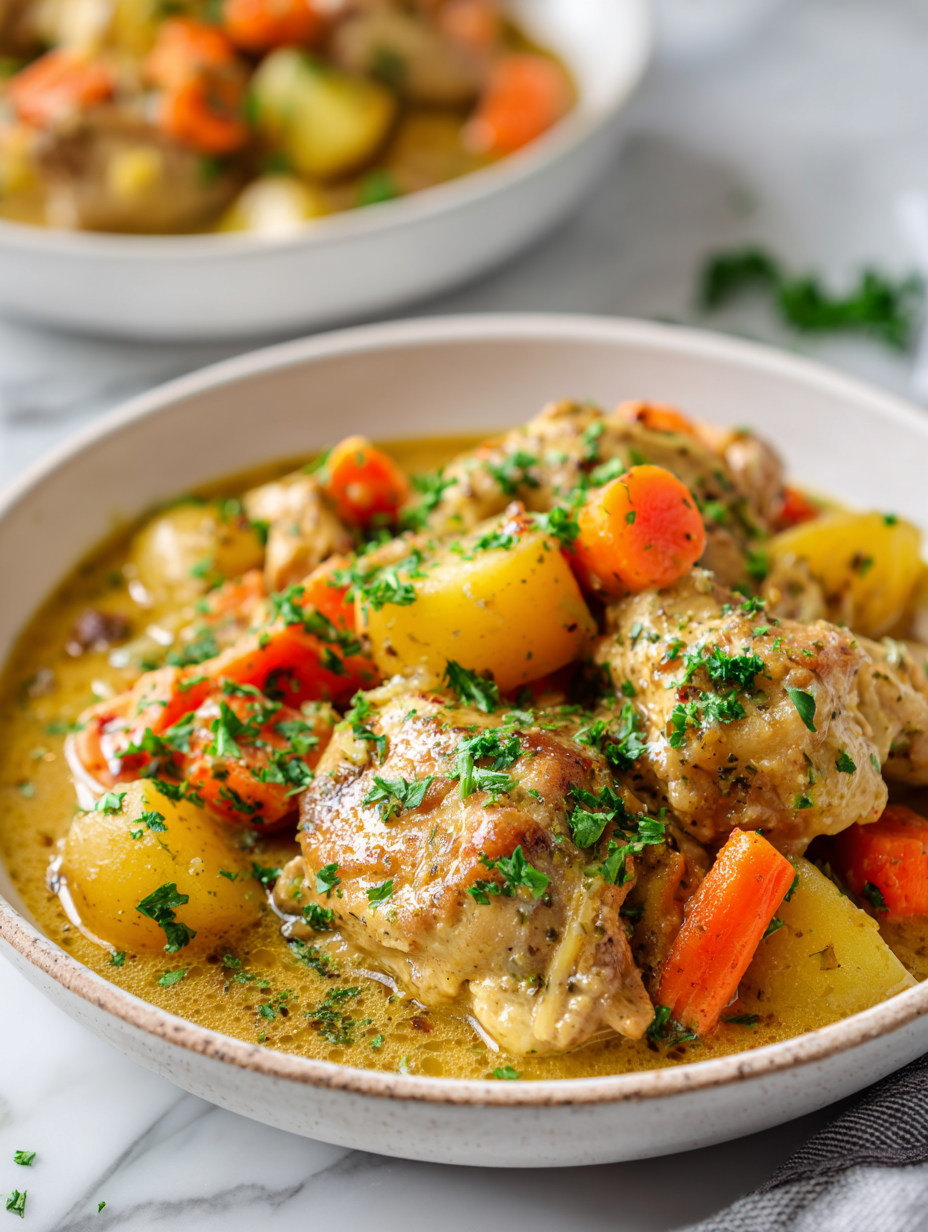 Crockpot Chicken Stew With Vegetables Recipe