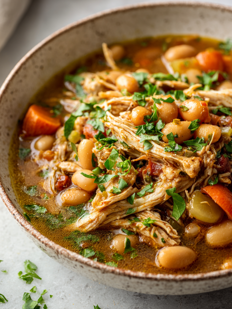 Crockpot Chicken And Bean Stew Recipe