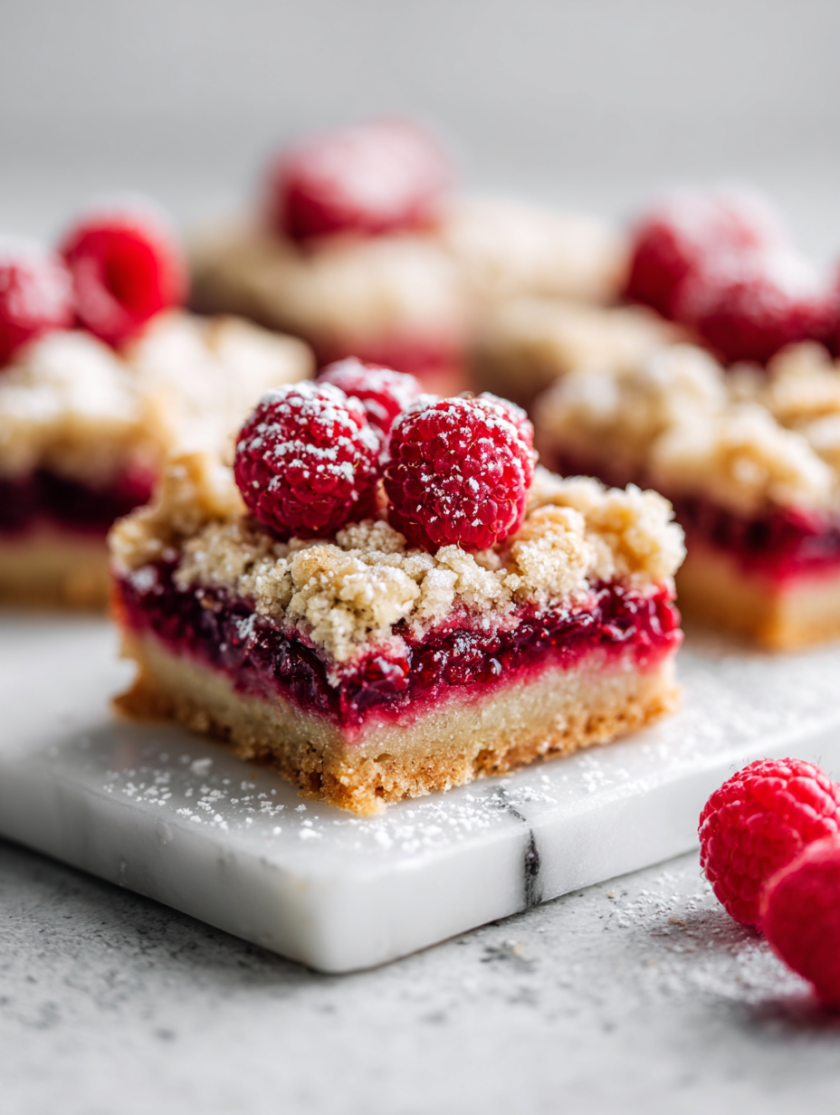Raspberry Crumble Bars Recipe